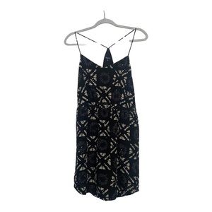 Madewell Women’s100% Silk Stairview Racerback Batik Dress with Pockets